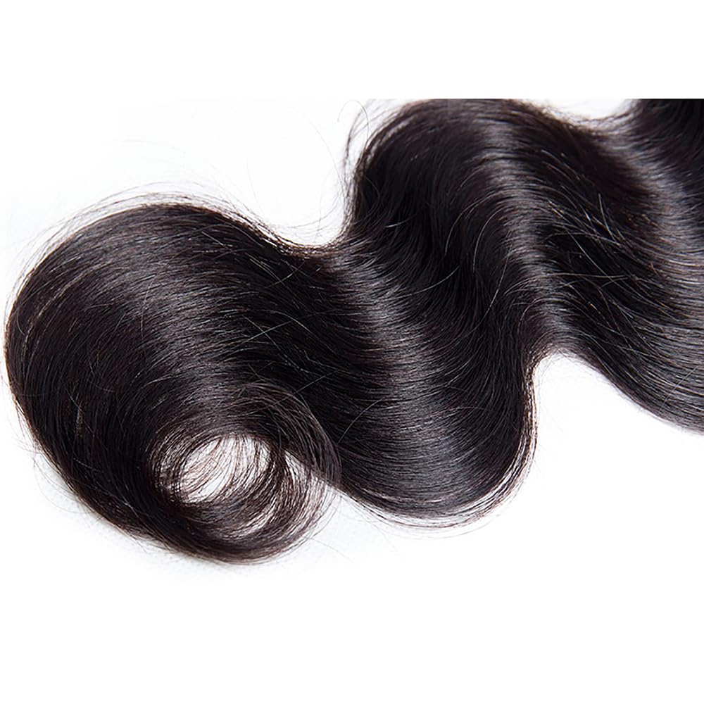 Human Hair Bundles Body Wave Tissage Naturel Cheveux Humain Extensions Unprocessed Remy en lot Meches Weave Double Weft Natural Black 20 22 24 Pouces