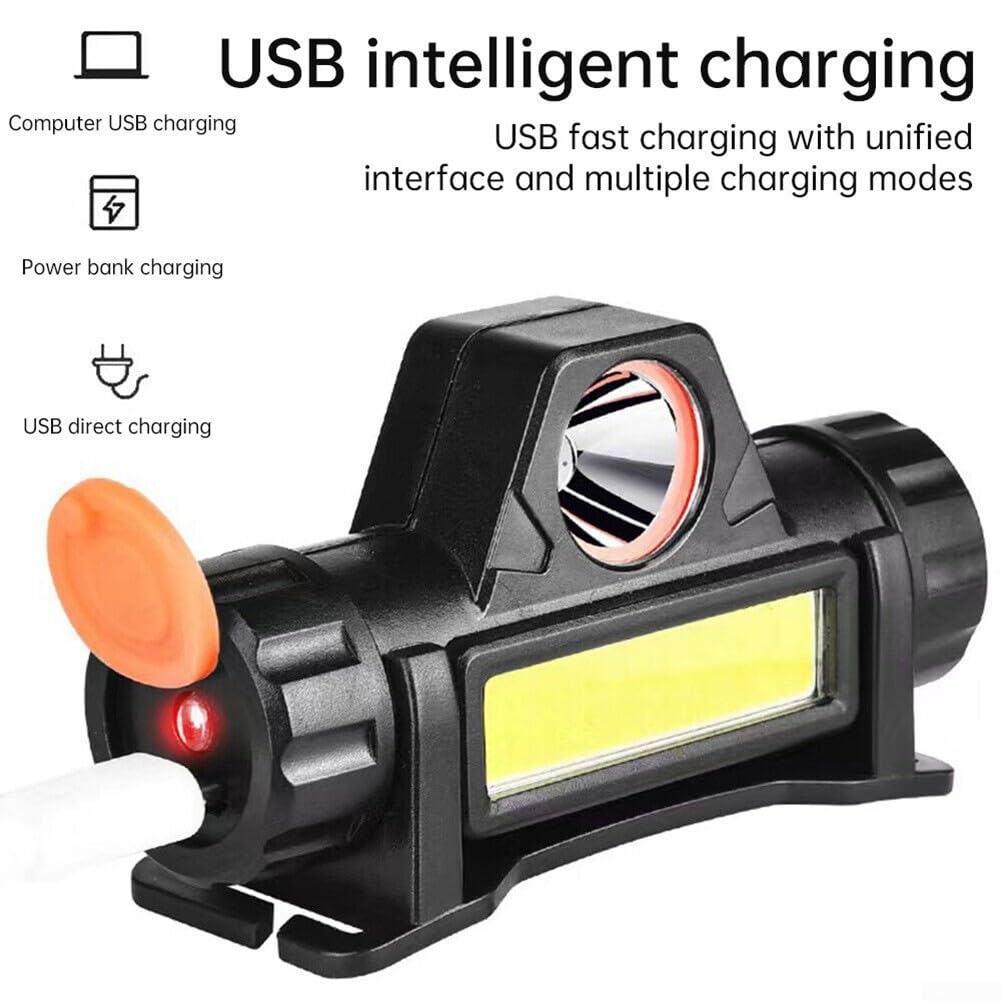 Automatic Dimming Welding Helmet Headlights, Welding Helmet with Headlight USB Charging Dual-Purpose Light for Welding Hiking Fishing - Image 4