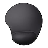 Trust BigFoot Tappetino per Mouse, Ergonomico, con Poggiapolsi in Gel, Fondo Antiscivolo, ...