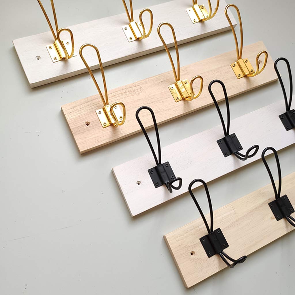 ZHOUXIAO Rustikale Holz Mantel Rack Wandmontiert, Holz Bauernhaus Haken Mantel Haken Wand, Hochleistungsmantel Hut Kleiderbügel, Wandkleidung Lagerhaken Rack für Schrank Zimm F