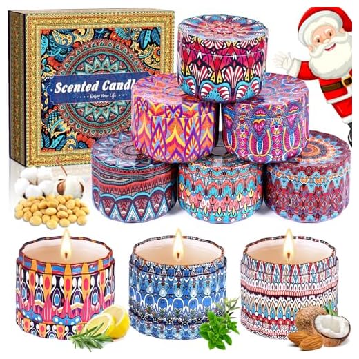 Set 9 Candele Profumate Regalo