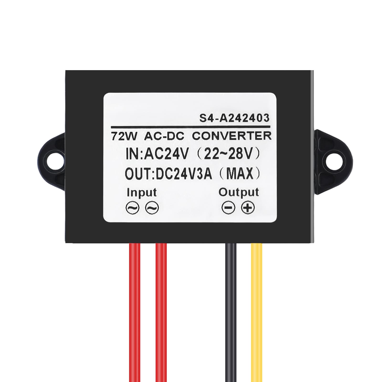 Convertitore di alimentazione 3A,Convertitore AC-DC AC 24V al convertitore DC 24V,Convertitore di potenza del regolatore di tensione 3A,Adattatore convertitore di tensione