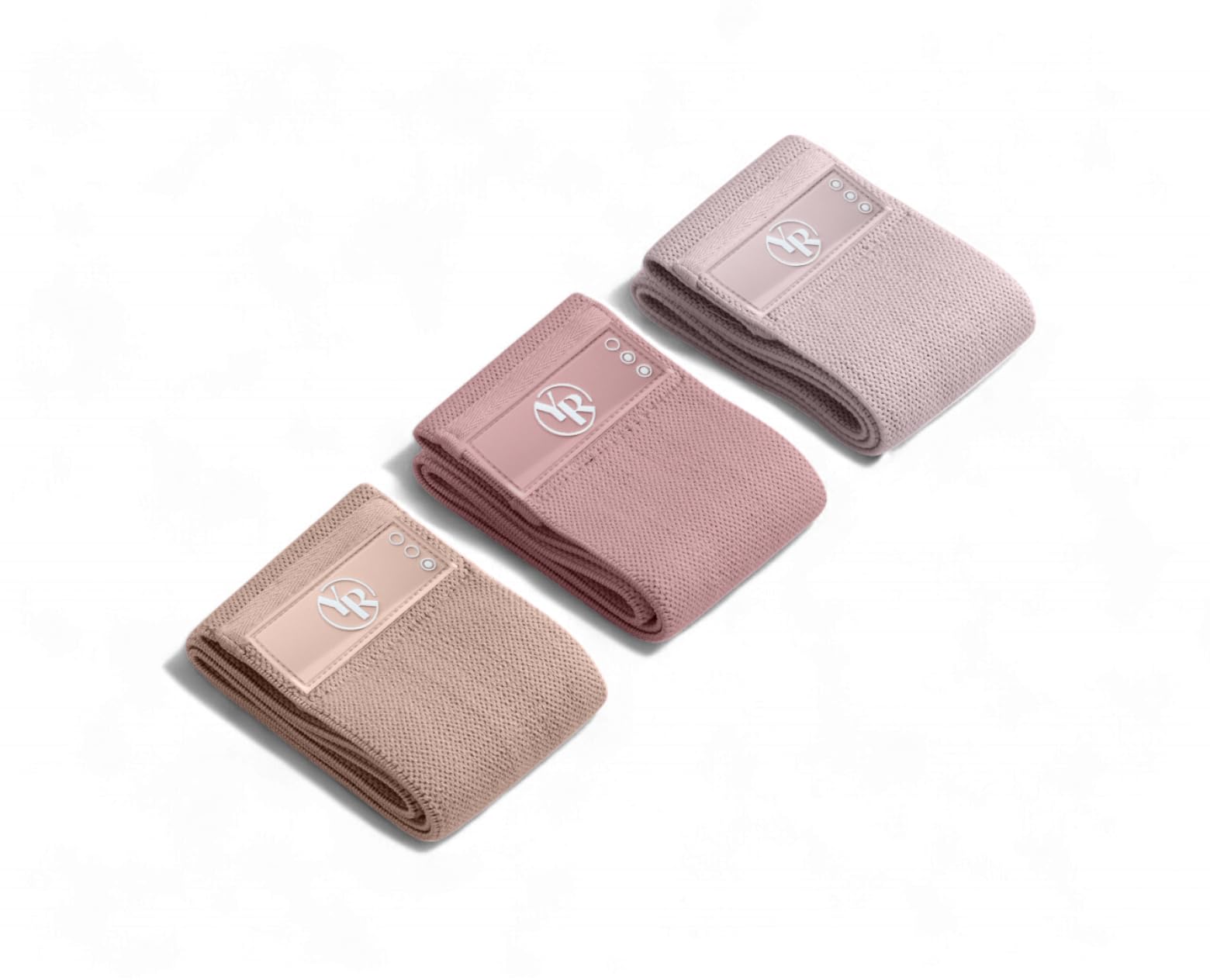 Your Reformer Fabric Booty Band Set for Pilates and Other Workouts- 3 Levels of Resistance 100% Latex Free