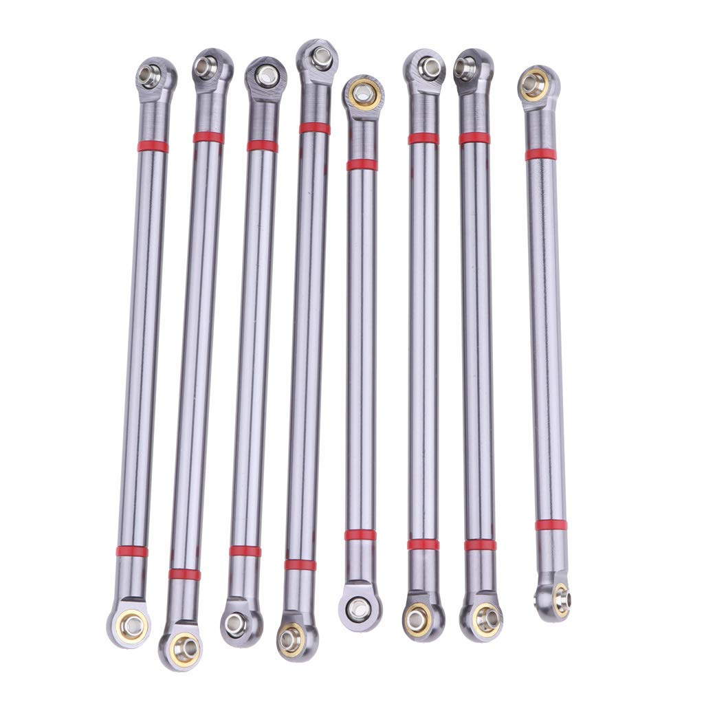 8Pc 1:10 Rc Car Linkage Rods Connecting Rod Upgrade Parts for Scx10Ii 90046-image-23