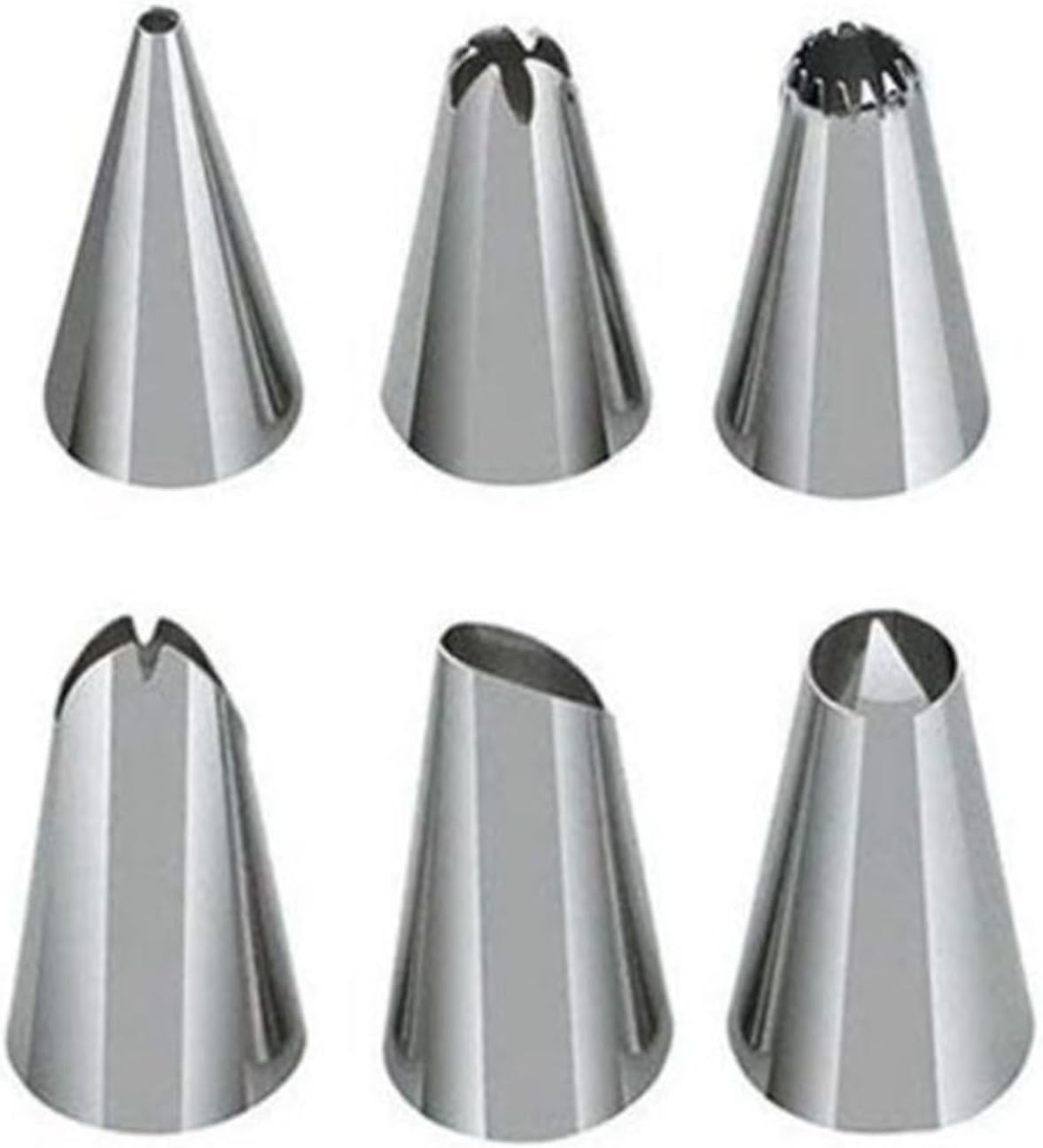 Cake Decorating 24/48Pcs/set Stainless Steel Icing Piping Nozzles Pastry Tips Set Baking Tools Accessories(48pcs)
