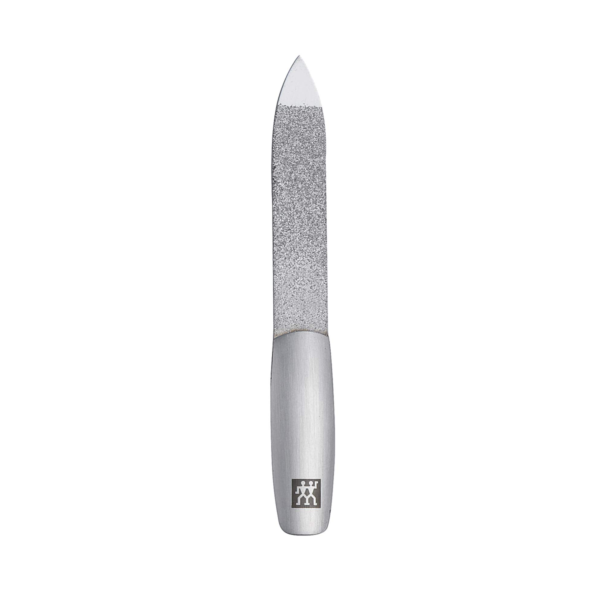 Zwilling TWINOX 97647-005-0 3-częściowy zestaw do manicure, pedicure, pielęgnacja dłoni, stóp, podróż, dla mężczyzn, kobiet, skóry bydlęcej, kolor taupe, obcinacz do paznokci, pęseta, pilnik do