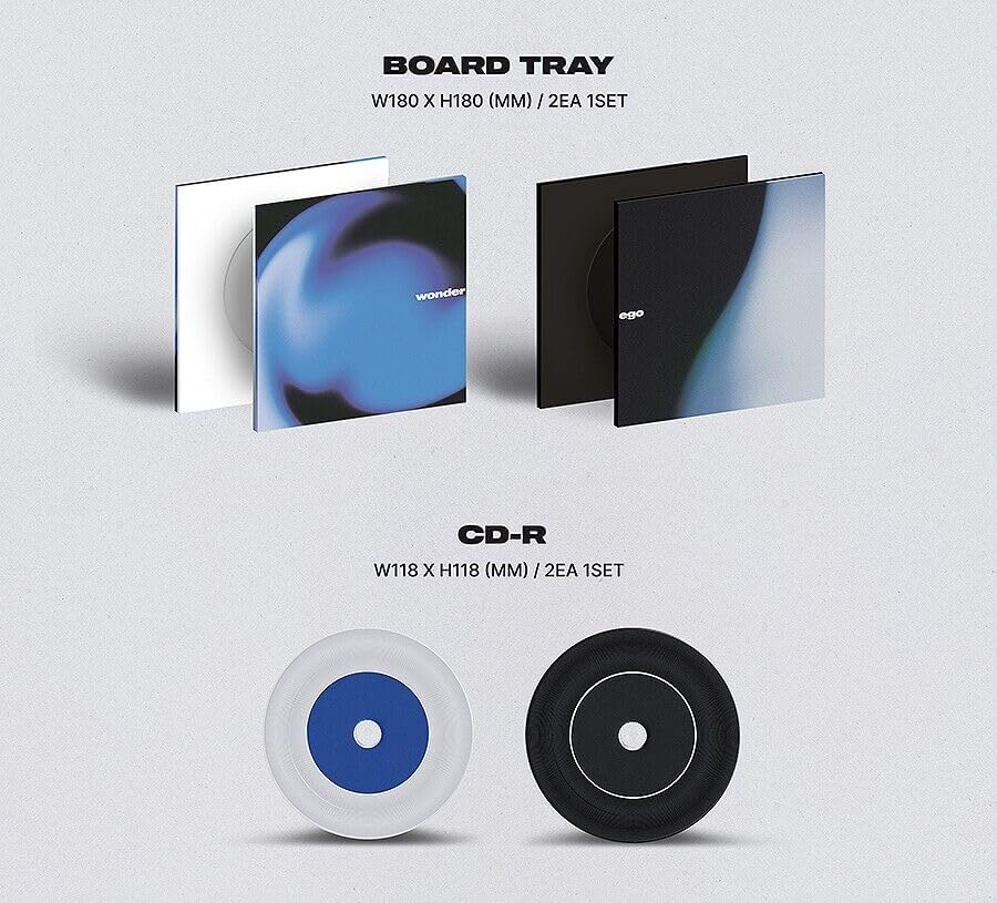 PNATION CRUSH [WONDEREGO] 3rd Album K-POP SEALED 181mm x 181mm x 10mm BLACK Modern Space Album