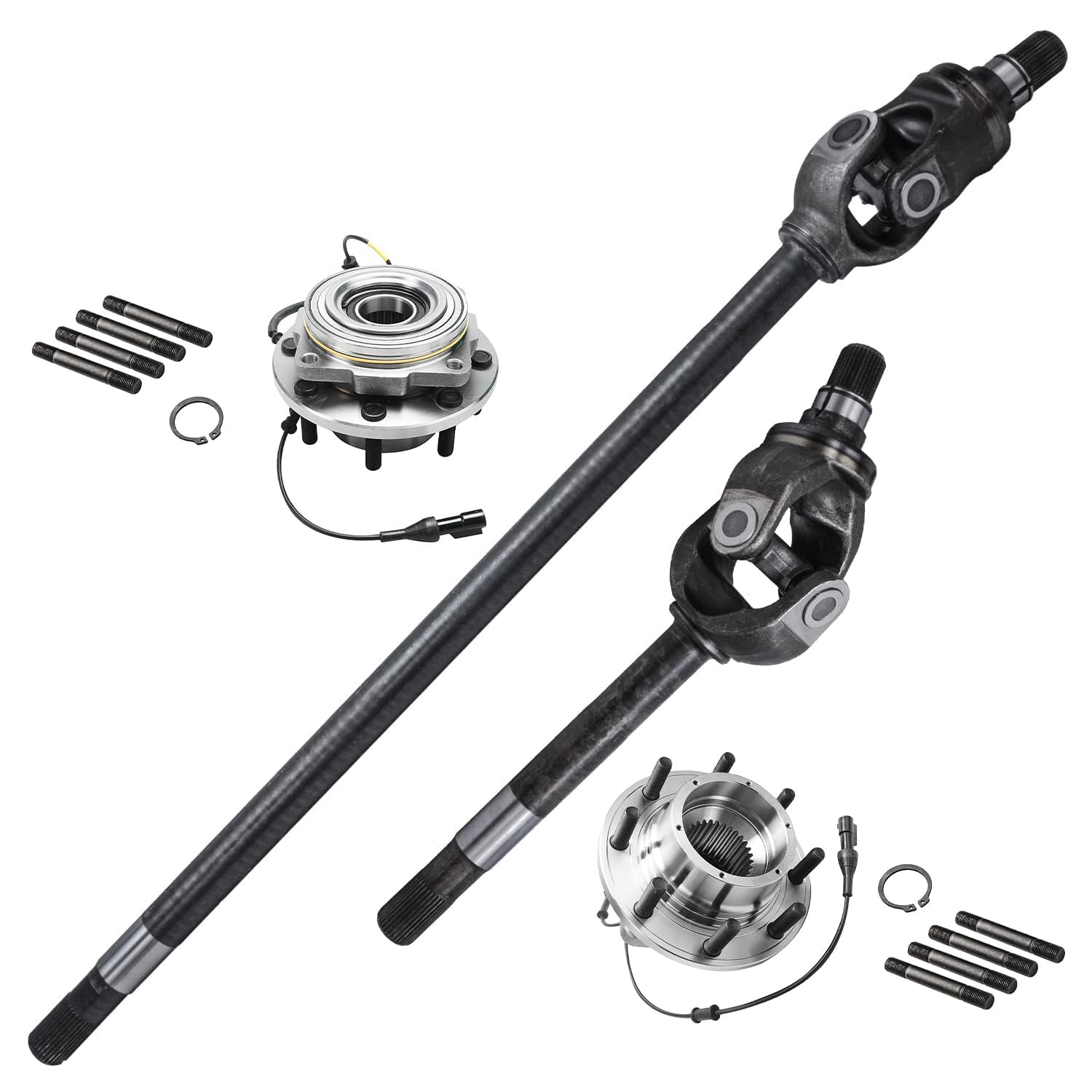 Detroit Axle - 4WD Front CV Axles Kit for 2005-2009 Ford F-250 Super Duty