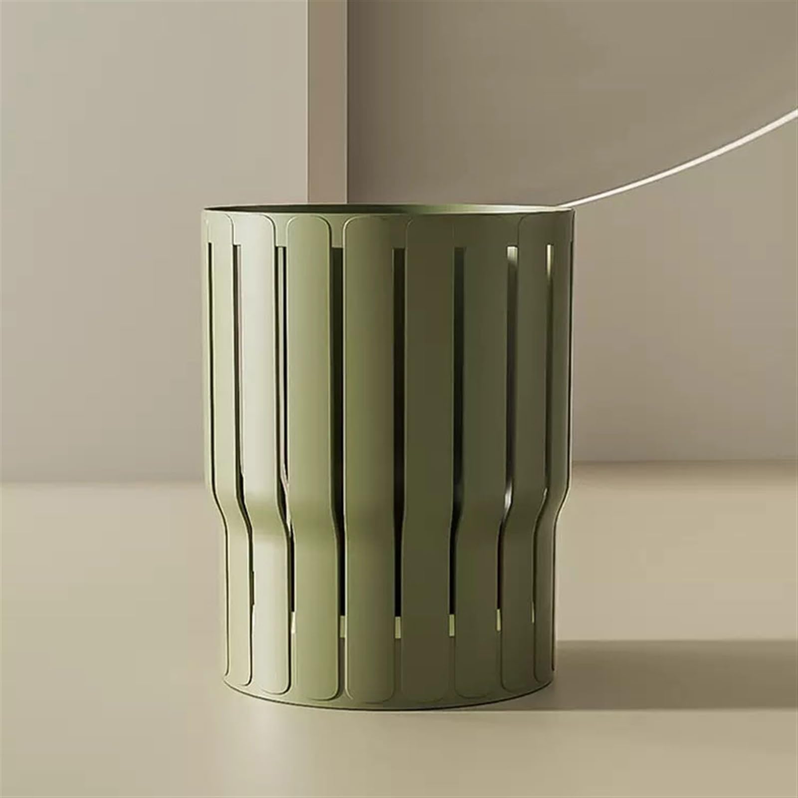 bidoni per la cucina Pattumiera Casa Soggiorno Camera da letto Bagno di alto valore Toilette Ufficio Dormitorio Luce Lusso Creativo retrò bidoni per la polvere per la cucina(Yellow)