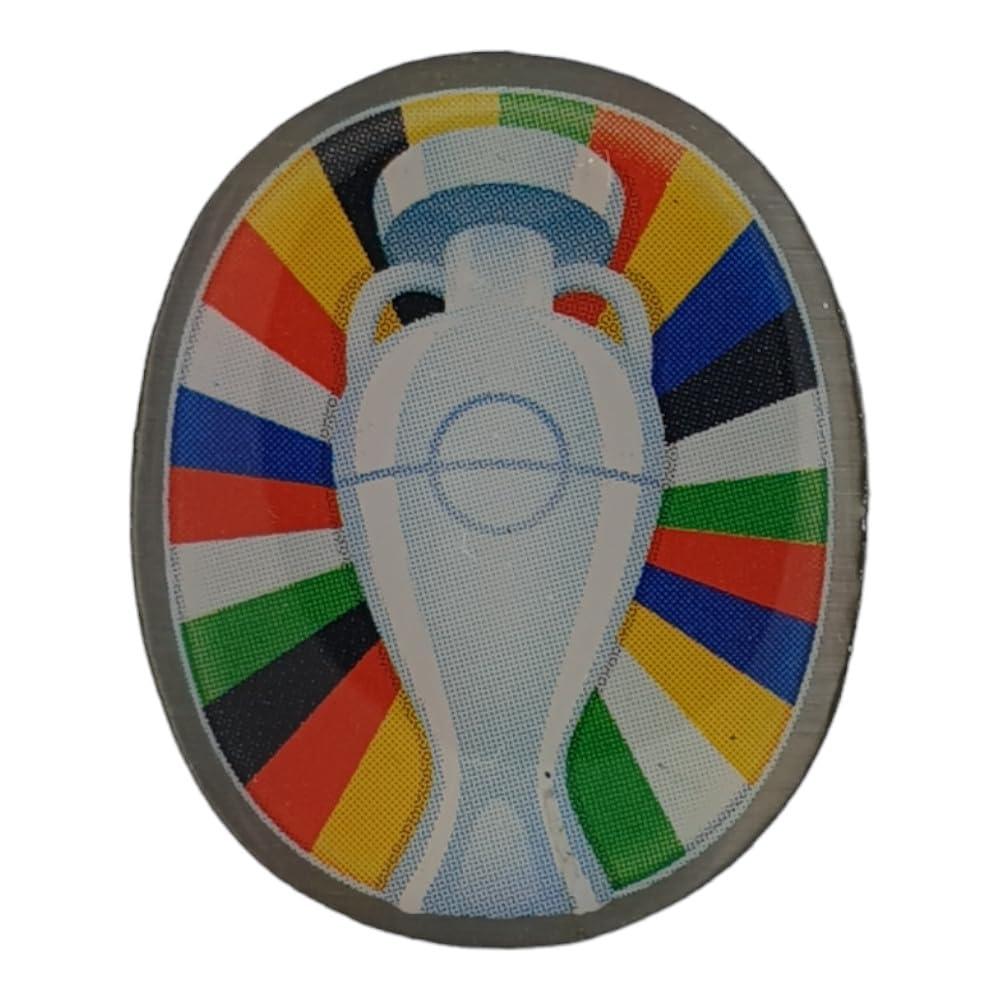 Réplica Miniatura del Logo Euro 2024 Pin UEFA 30mm 2D Tarjeta de papel