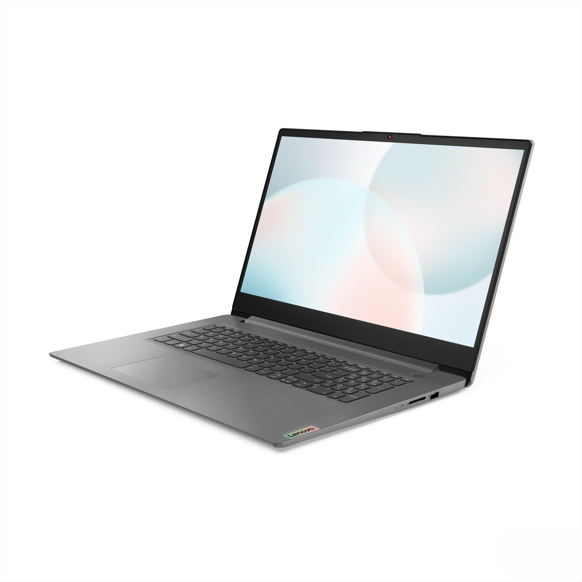 Lenovo IdeaPad 3 Laptop | 17.3" HD+ Display | AMD Ryzen 5 | 8GB RAM | 512GB SSD | AMD Radeon Grafik | Windows 11 | QWERTZ | Artic Grau | Kameraschutzabdeckung | 3 Monate Premium Care