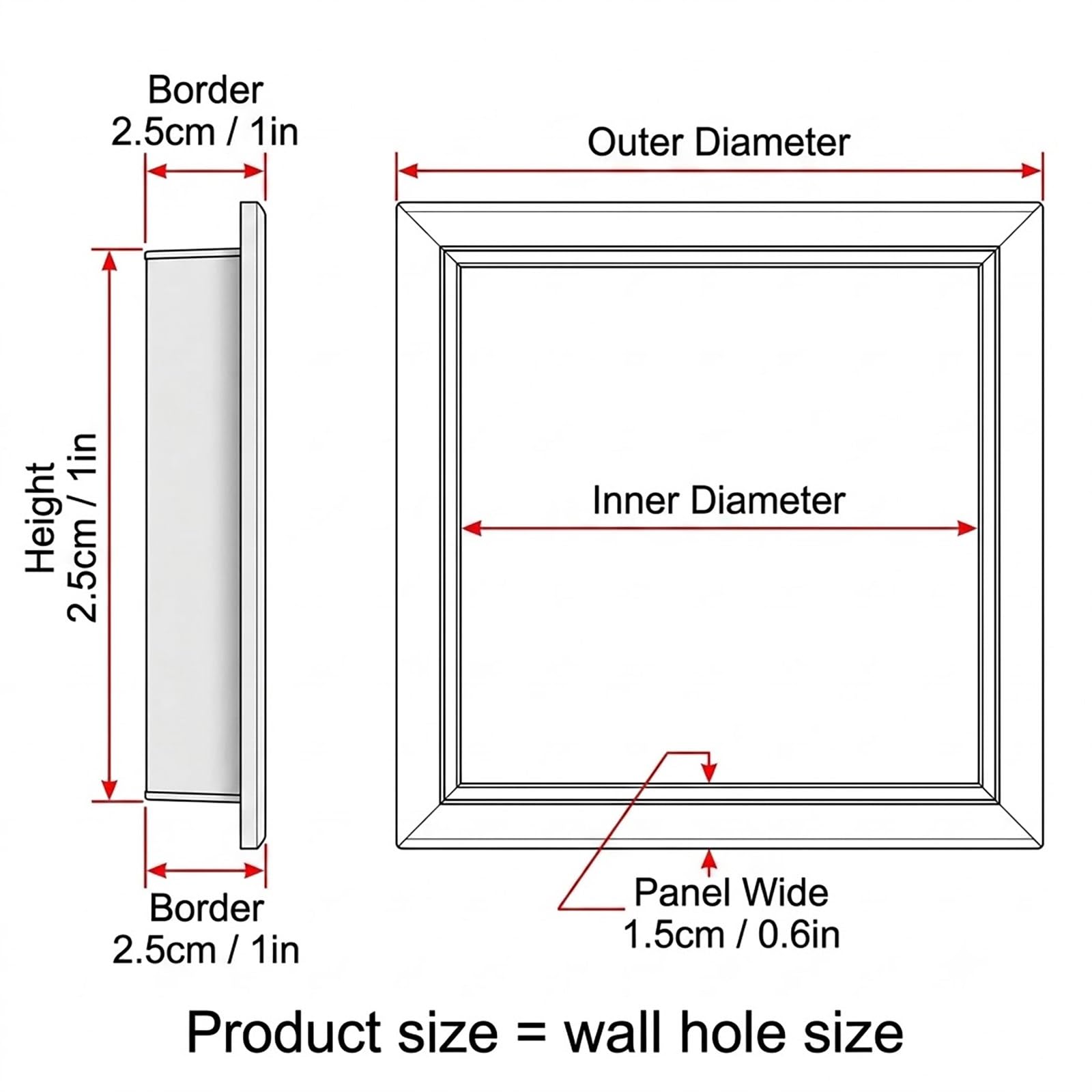 Puerta de Inspección para Techo, 20x20cm 30x50cm 55x55cm Panel de Acceso Pladur, Trampilla de Mantenimiento Empotrada, Escotilla de Inspección Tapa Cuadro Eléctrico(40x60cm)