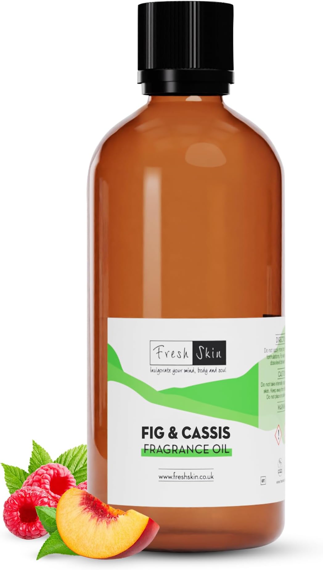 freshskin beauty ltd | 100ml Fig & Cassis Fragrance Oil - Candles, Bath Bombs, Soap Making, Reed Diffusers & Wax Melts - Cosmetic Grade - Vegan Friendly - A Rich, Complex, & Long Lasting Scent!