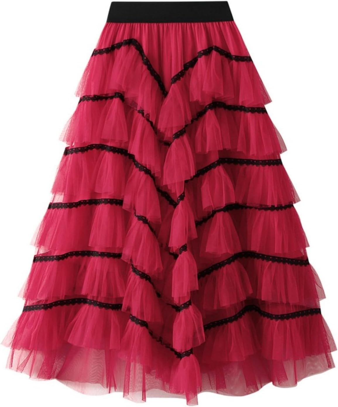 Women's Layered Tulle Maxi Skirt Dance Skirt