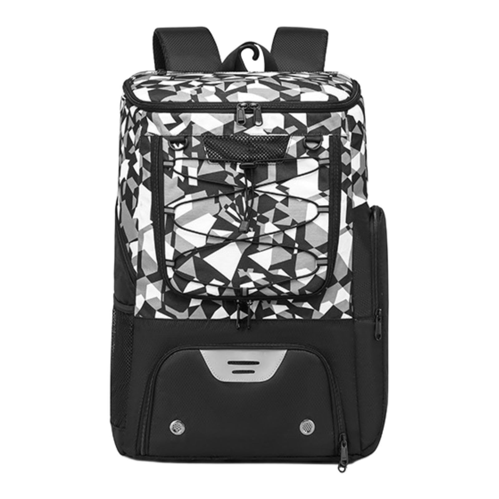 Sac à Dos de Basket-Ball avec Compartiment à Chaussures, pour Salle de Sport, Nuit, Réfléchissant, Respirant, avec Porte-Ballon, Sac de Sport pour Vol