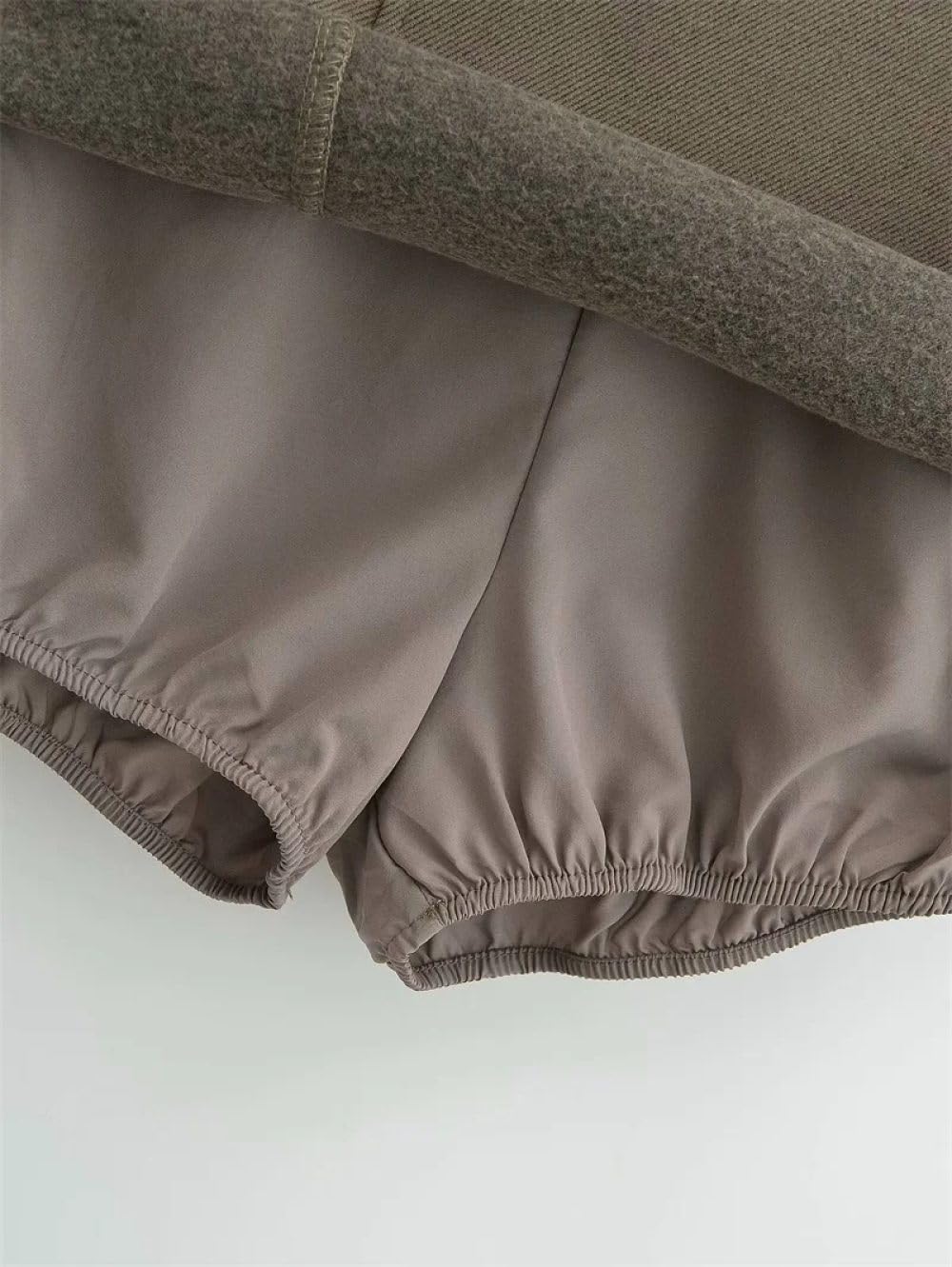 Falda Corta De Mujer - Minifalda De Sarga para Mujer, Falda De Traje, Falda Pantalón De Color Sólido con Cremallera Simplemente Delgada Y Cintura Alta