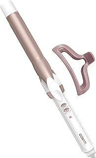 Conair Double Ceramic 1-Inch Curling Iron with Claw Clip, 1-Inch Barrel ...