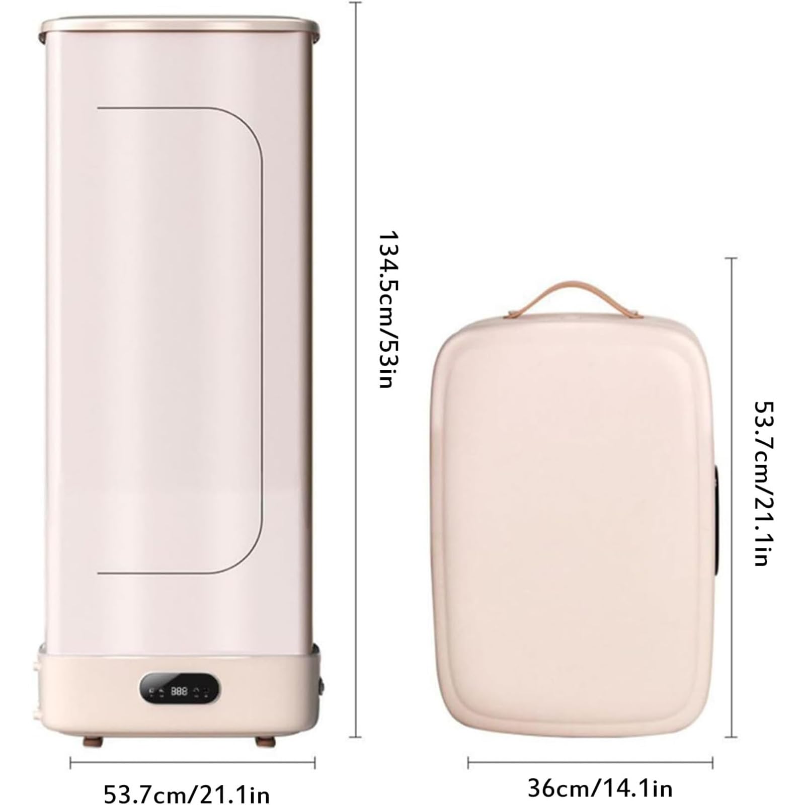 Secadora Plegable y máquina de Planchado, Equipo de Secado de Vapor Completamente automático para el Cuidado de Ropa sin Esfuerzo, diseño Compacto y Que Ahorra Espacio