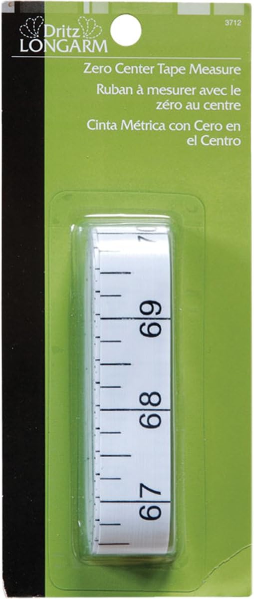 Dritz Longarm Tape Measure Zero Center 144"