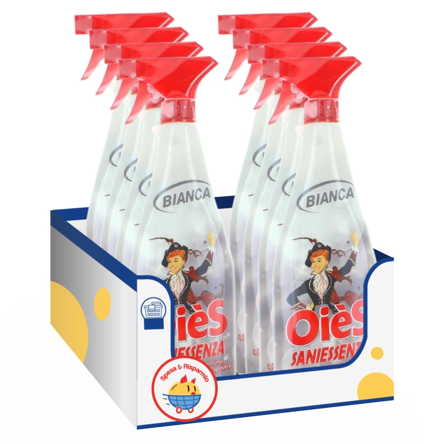 Detergente Igienizzante Profumato Bianca – 750 ml – Variazioni 4/8/12 Pezzi (4)