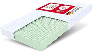 FDM Matratze 90x200 cm Härtegrad H3 Höhe 12 cm Kindermatratze Doppelseitige Schaumstoffmatratze Polyurethanschaum Hypoallergenem Waschbarem Premium-Bezug Oeko-Tex PICCHI