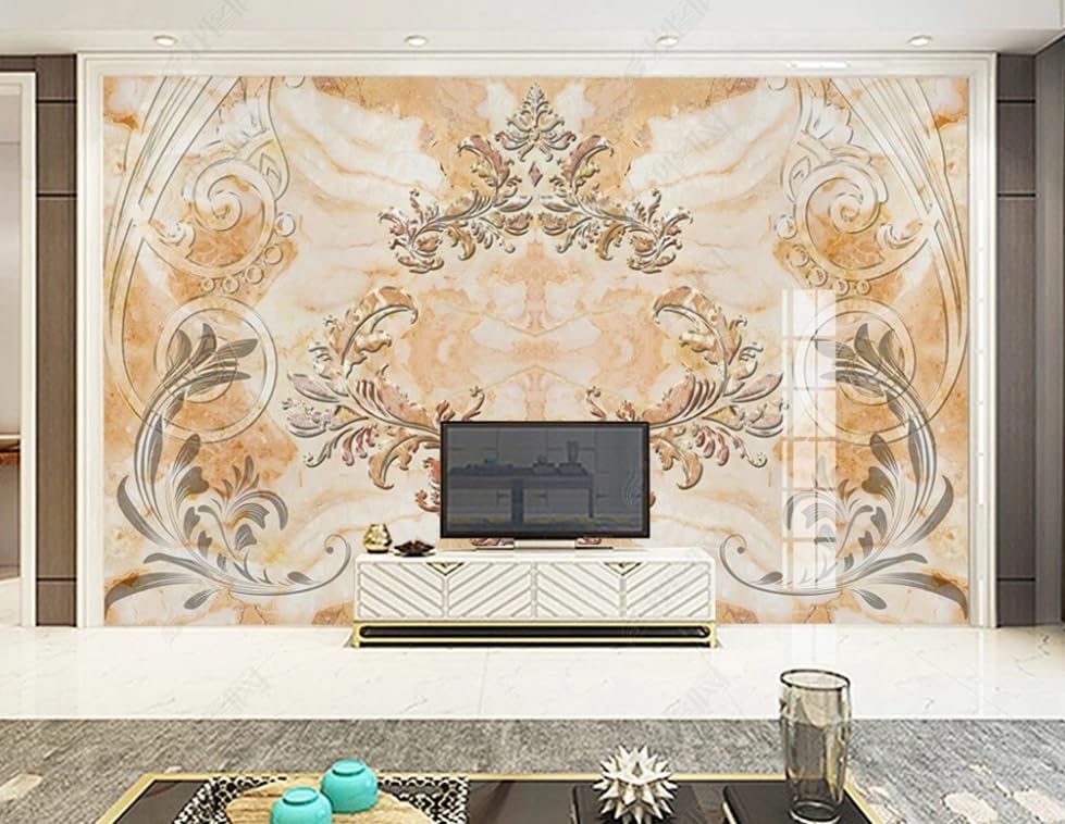 Papier peint intissé marbre poster géant mural salon chambre 450cm