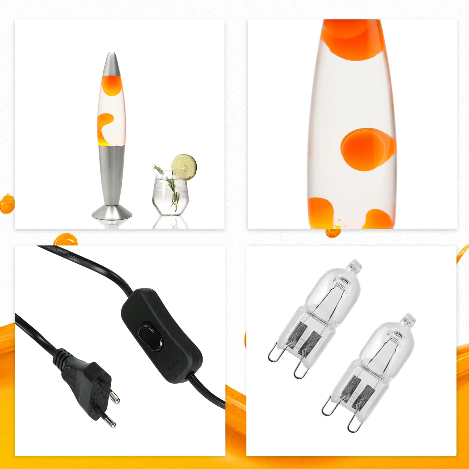 Oranje lavalamp kopen? Groot assortiment oranje