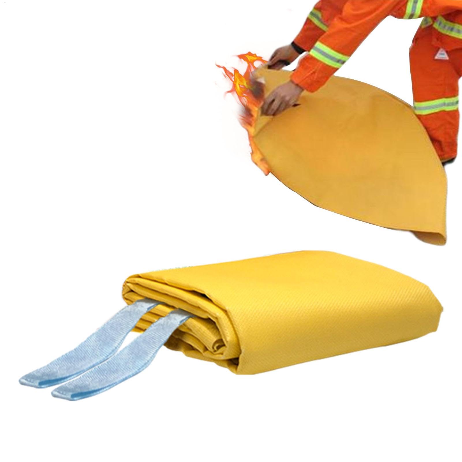 Manta ignífuga, manta ignífuga, protección contra incendios | protectora de seguridad para el hogar con revestimiento de silicona para vehículos, almacenes, gasolineras, fábricas, h