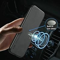 Vista 2 de Silklike - Funda para Honor Magic 5 Lite/Honor X9a – Carcasa de parachoques con placa de metal integrada para Honor Magic 5 Lite/Honor X9a – Negro