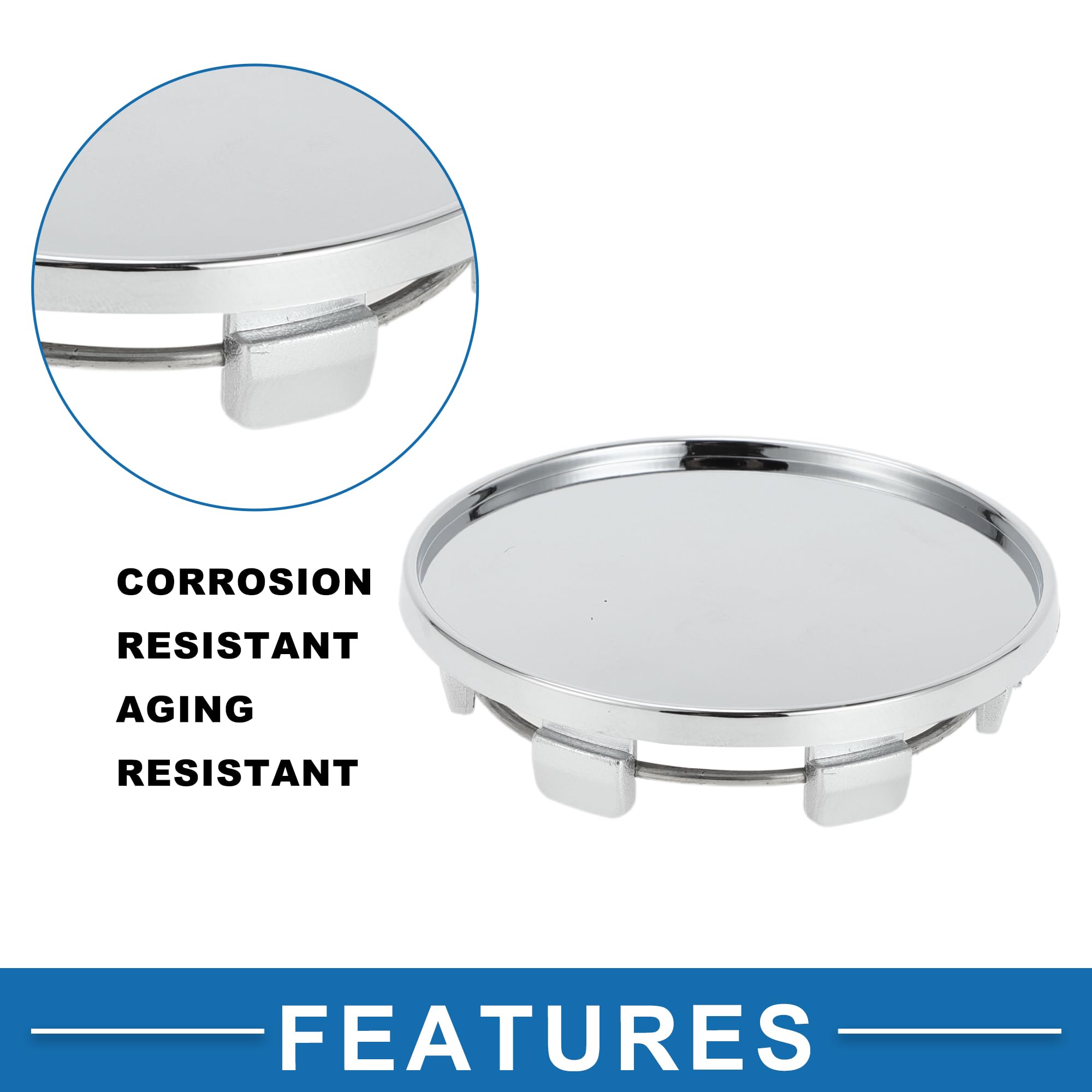 TAPPO CENTRALE RUOTA Diametro Esterno 69 Mm Foro Mozzo Interno 65 Mm Set 4 45... EUR 41,58 - IT