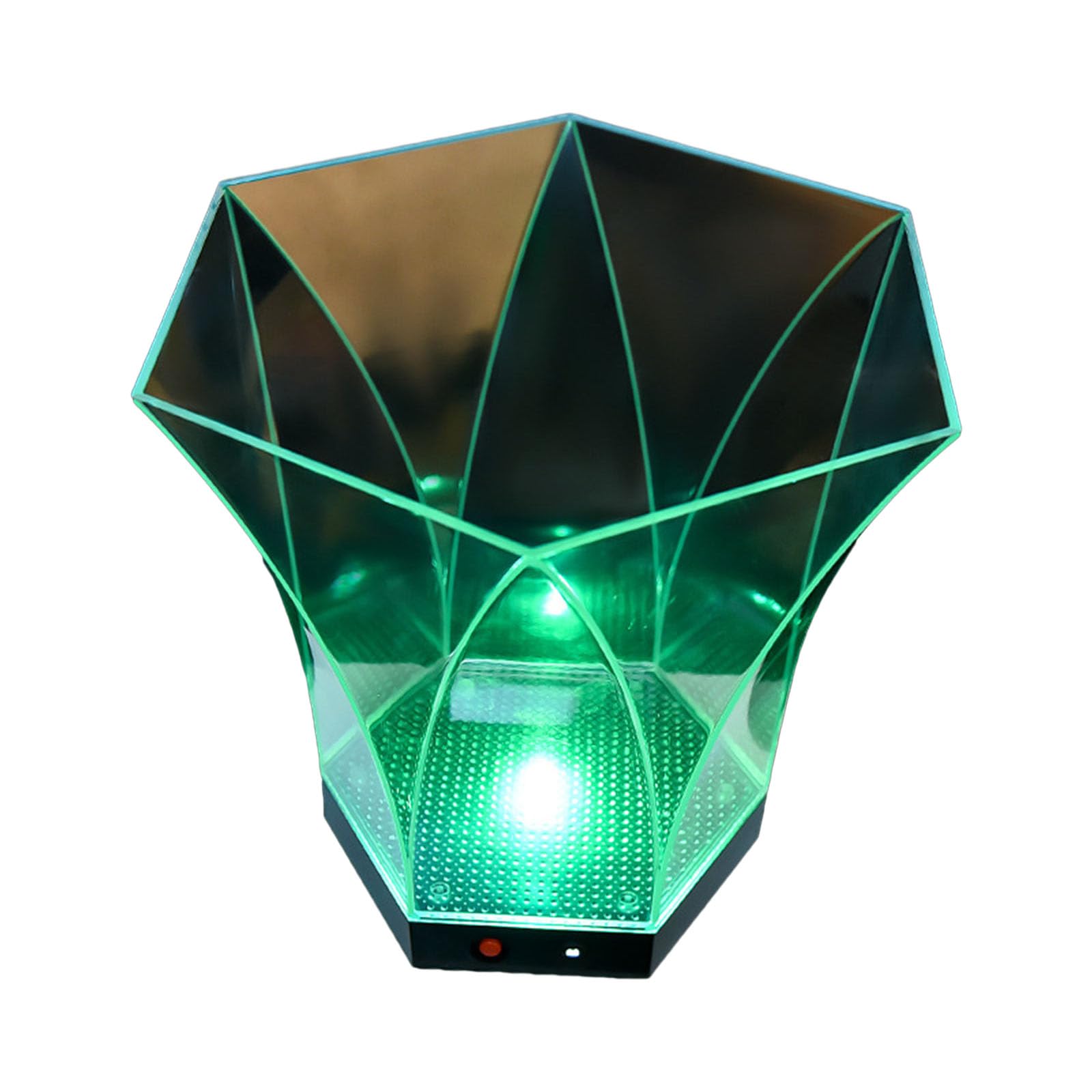 YROHGKPN Bucket Battery Powered 6L Large Capacity Ice Container with Changing Lights Ice Bucket for Beverage Coolers