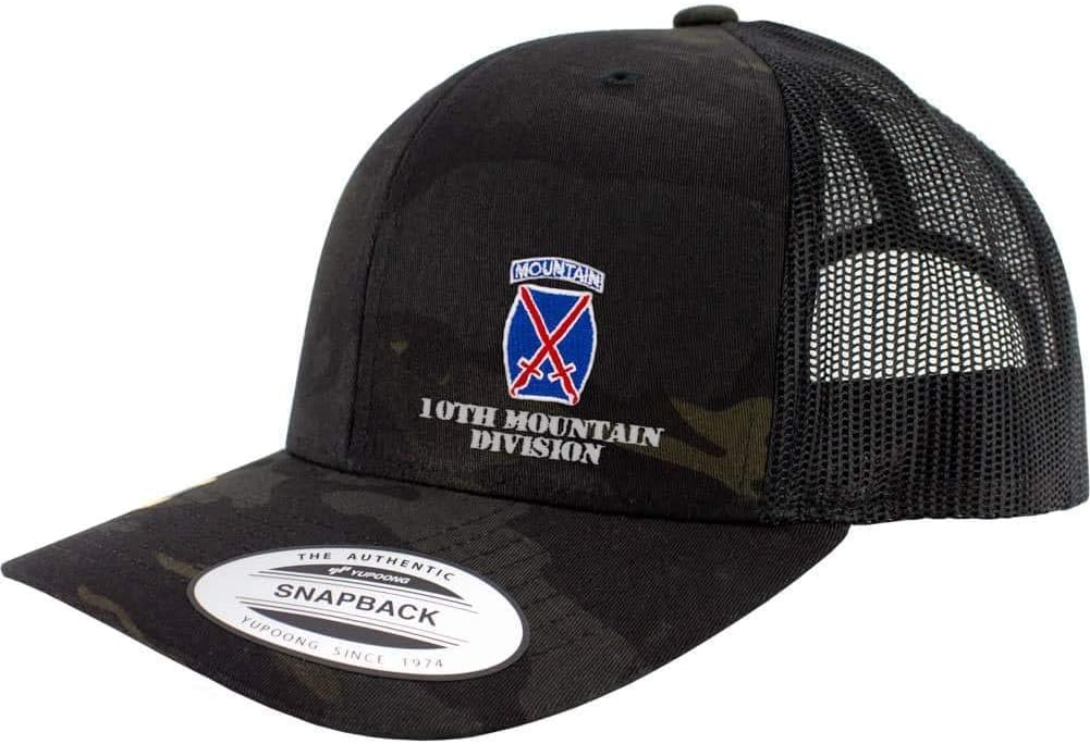 USAMM Army 10th Mountain Division Full Color Trucker Hat