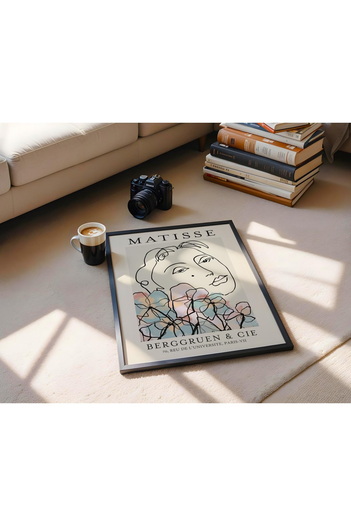 Fark Tanıtım Matisse Çerçevesiz Poster, Modern Dekoratif Çerçevesiz Poster, Tablo, Matisse-9, 50 x 70