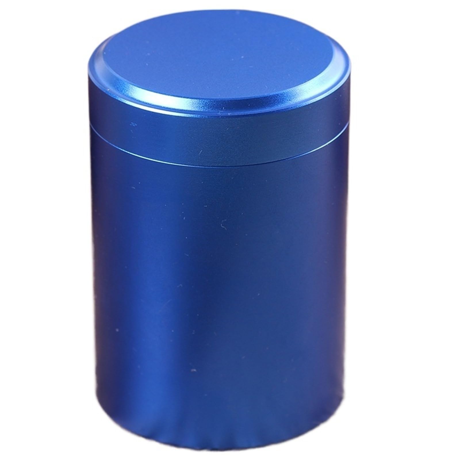FDBTYJN Tea Caddy Mini Metal Box Storage Aluminum Tea Can Travel Portable Jar Sugar Coffee Caddy(Blue)