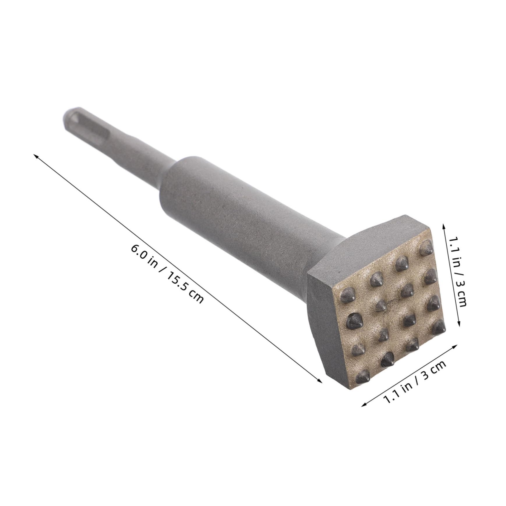 Homoyoyo 3 Pezzi Scalpello Elettrico per Martello con Denti Utensile per Irruvidimento Superficiale Muro Calcestruzzo Doppia Funzione Martello e Scalpello per Piastrelle Strumento Robusto e