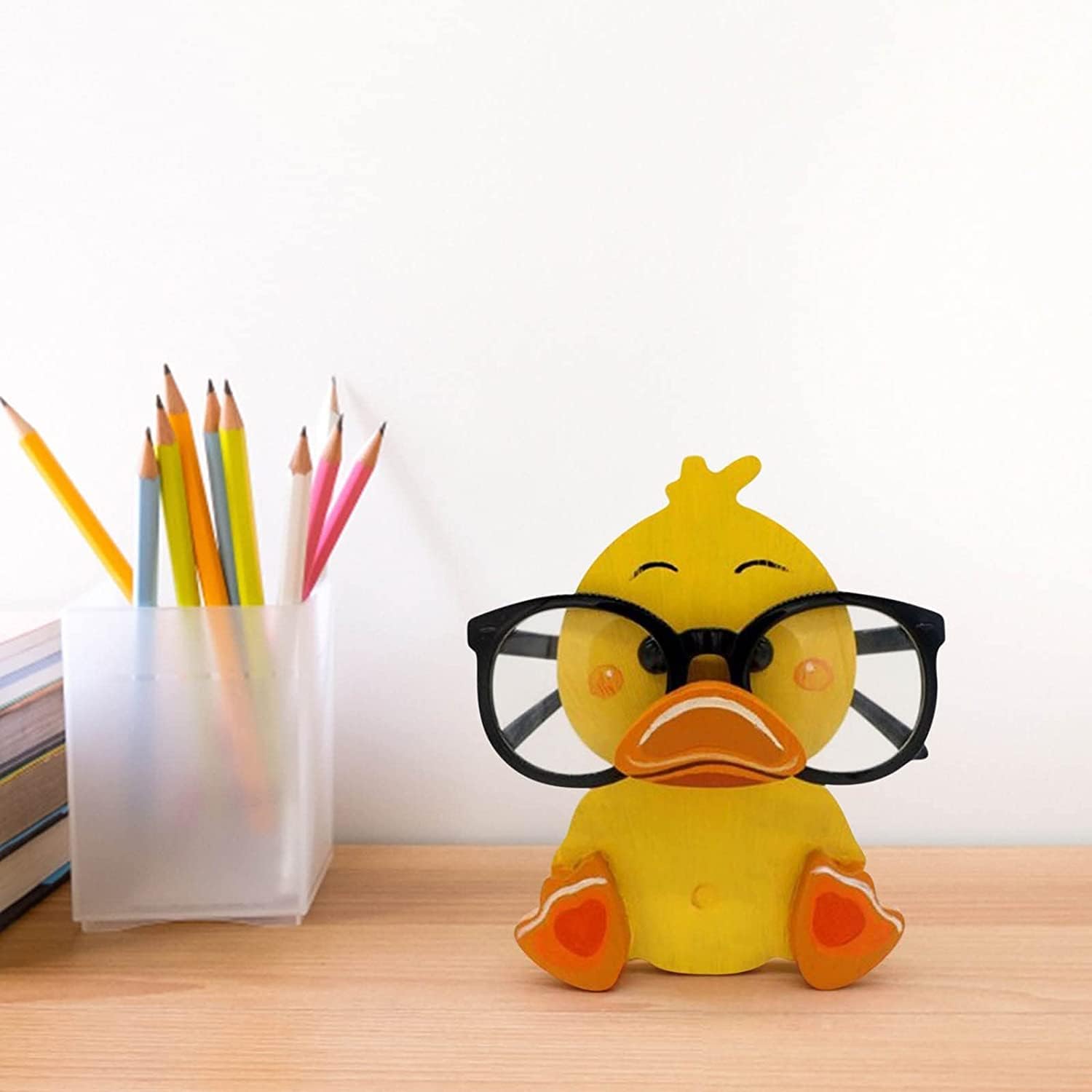 Cute Wooden Animal Glasses Holder Carving Sunglasses Eyeglass Display Stand Rack Home Office Desktop Decoration Gift for Kids