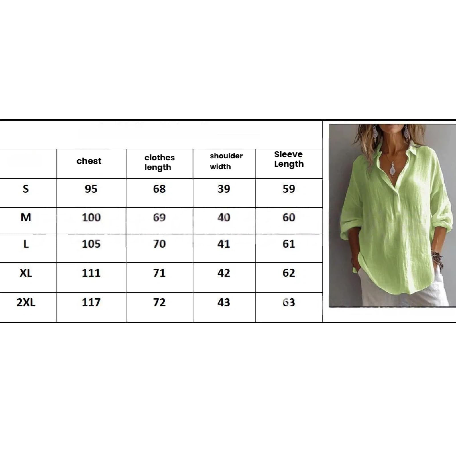 Chemise en Lin V, Top Ample Manches 3/4(Rose,as4,Alpha,XX_l,Regular,Regular)
