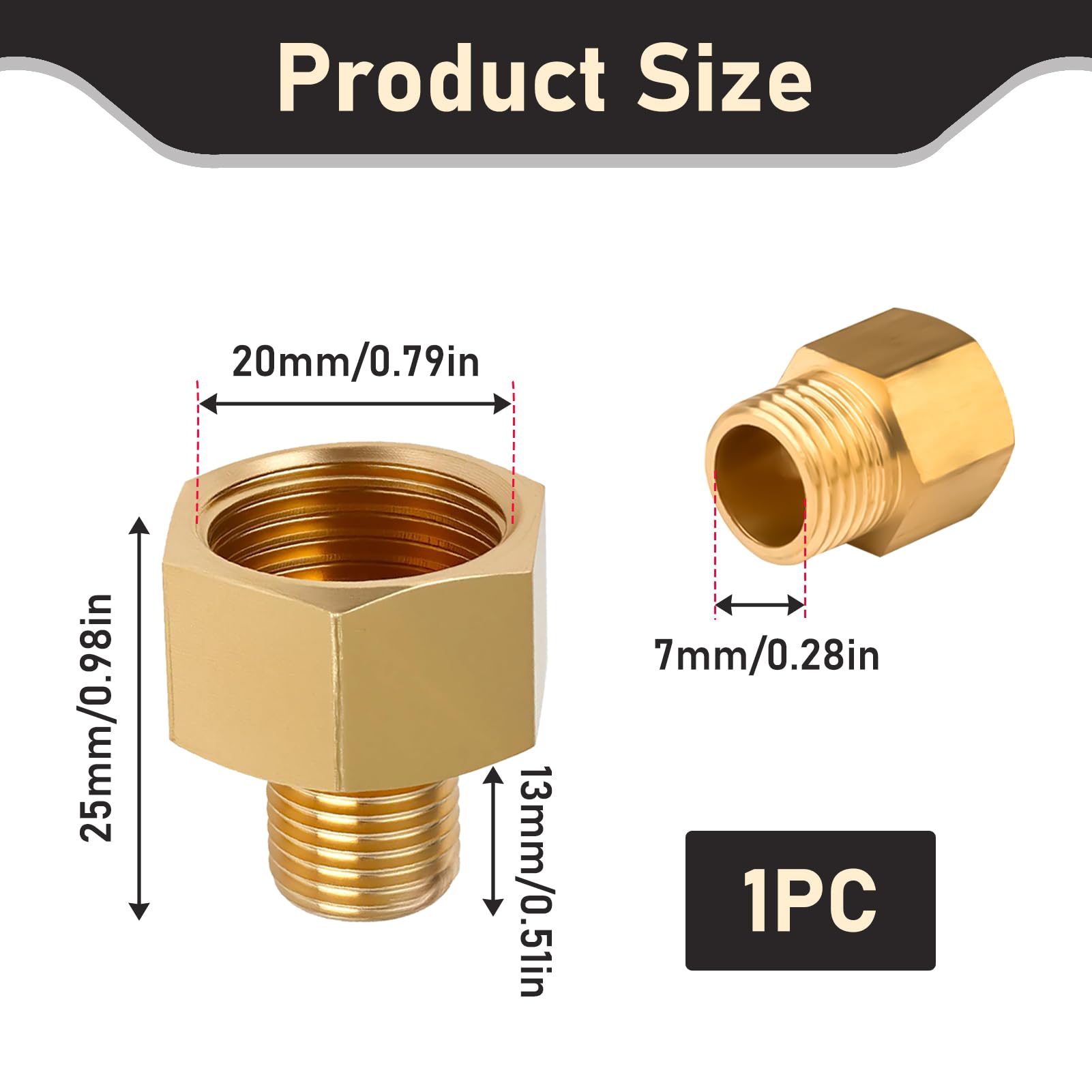 Gastankadapter G1/2 Innengewinde – Messing-Adapter Für Camping, Grillen & Propan-Geräte