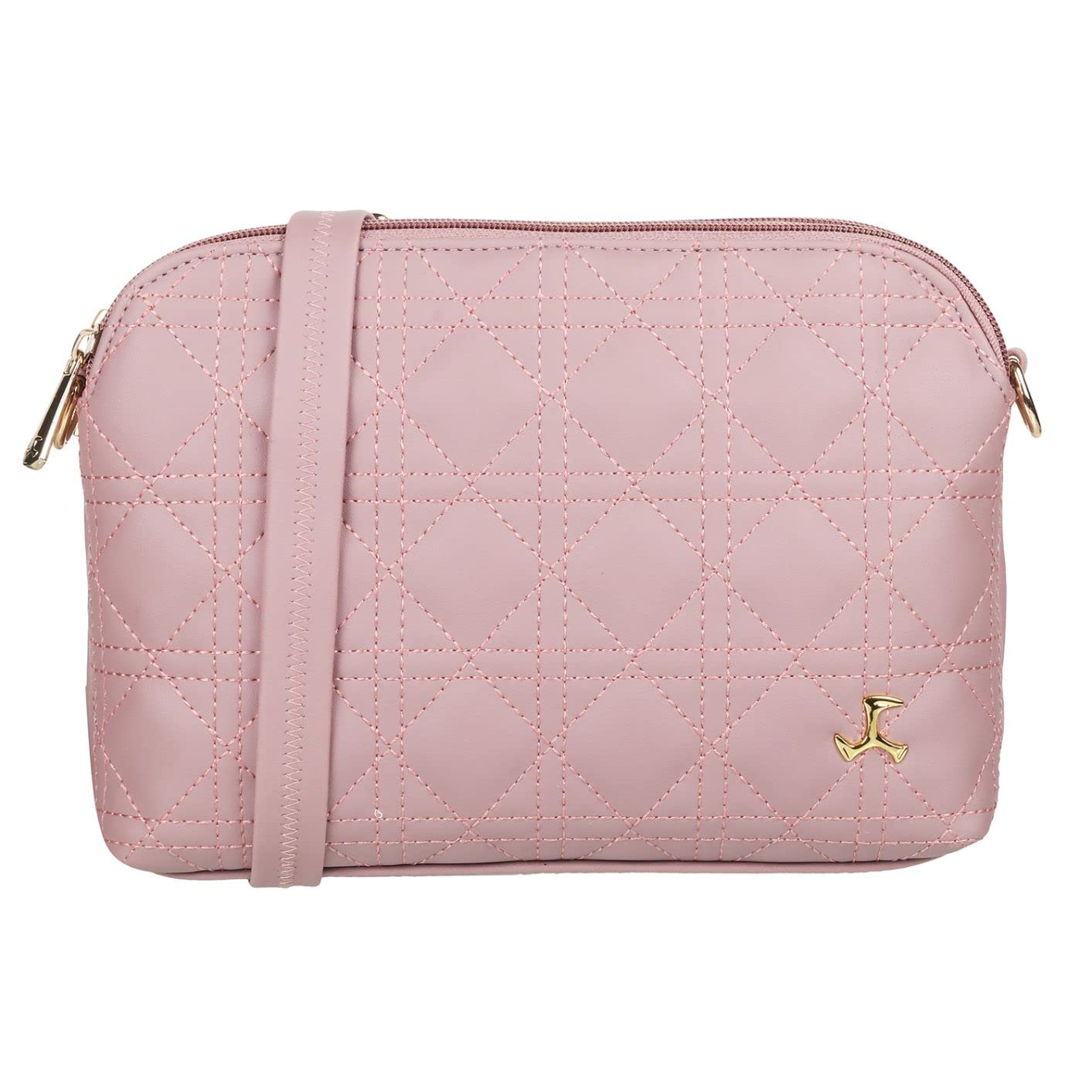 Mochi Women Zip Top Sing Bag Peach (66-8388) (B0BMPGH8H7) Amazon Price History, Amazon Price Tracker