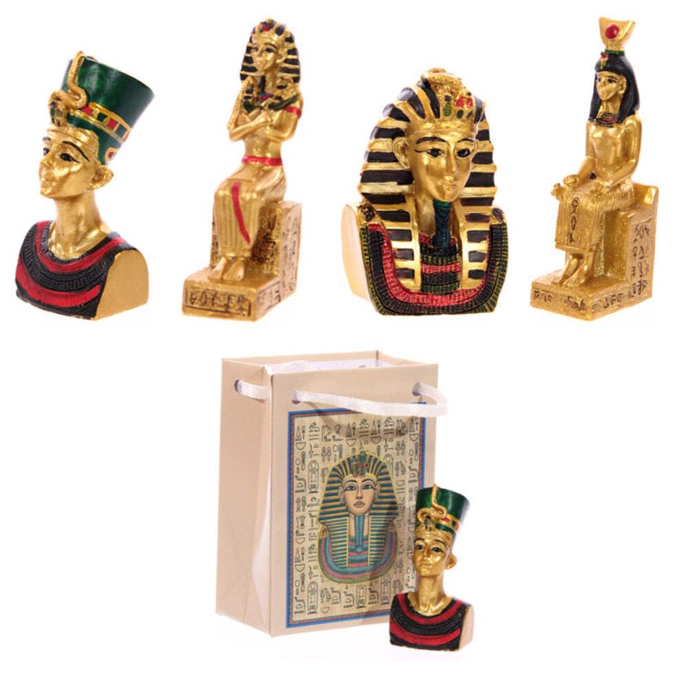 Puckator Men's Gold Egyptian Figures In A Mini Gift Bag - Home Living Room Decoration - Gifts For Wo