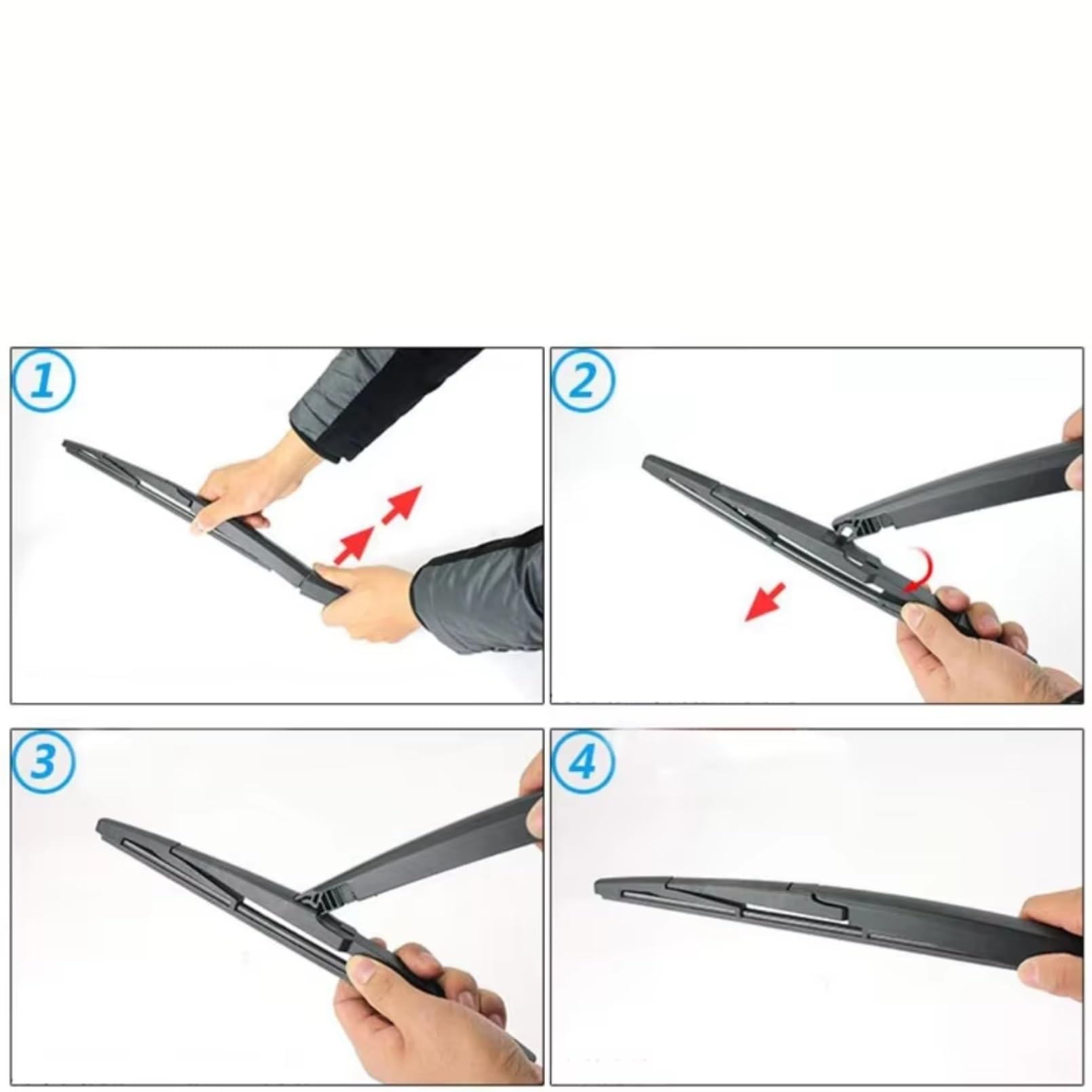 Compatibile con Opel per Astra J 2009-2015 Tergicristalli | Lunotto Anteriore Posteriore 27 "+ 25R" + 12 "Set Di Spazzole Tergicristallo Anteriori Posteriori