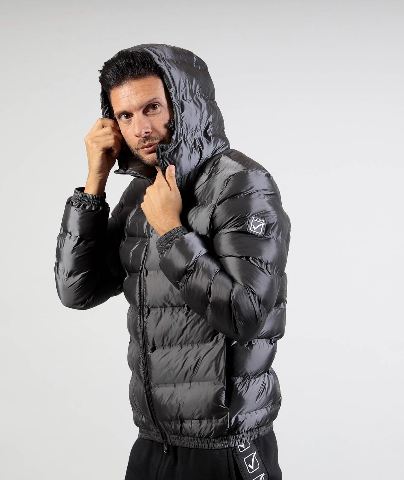 GIVOVA Piumino Uomo 110 grammi - Piumino Uomo Invernale - Giubbotto Uomo 110 Grammi 4 Stagioni Trapuntato Imbottito - Giacca Uomo
