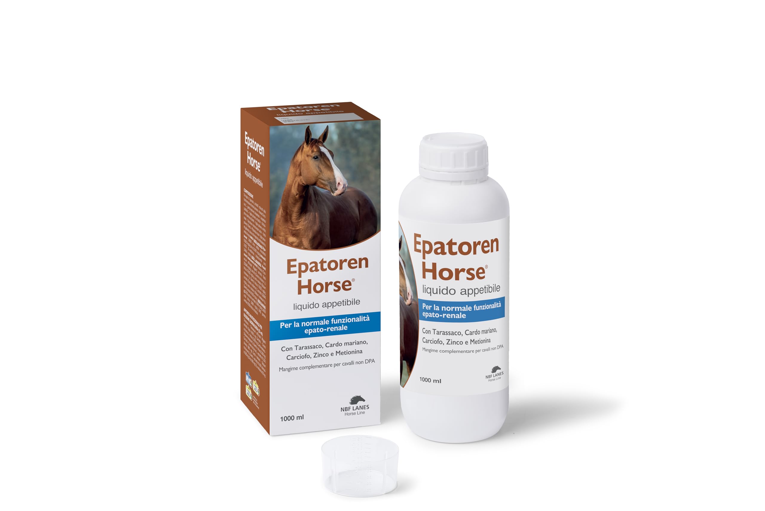 NBF Lanes | Epatoren Horse - Supporto per la Funzione Epato-Renale con Tarassaco, Cardo Mariano e Zinco