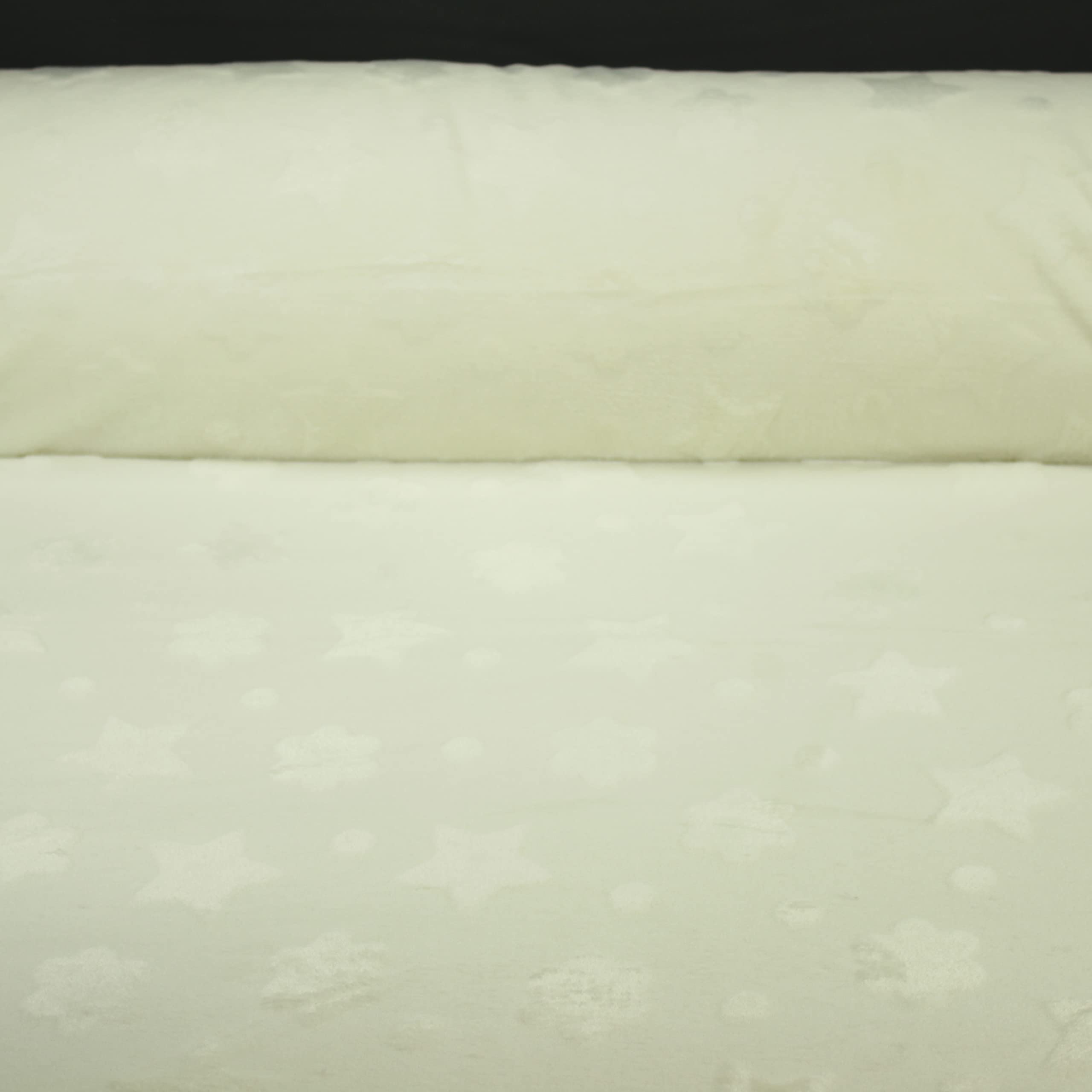 TELA CORALINA COLOR PASTEL CON ESTRELLAS BLANCAS SERIE POLAR BABY, ANCHO 150cm (CRUDO, 5)