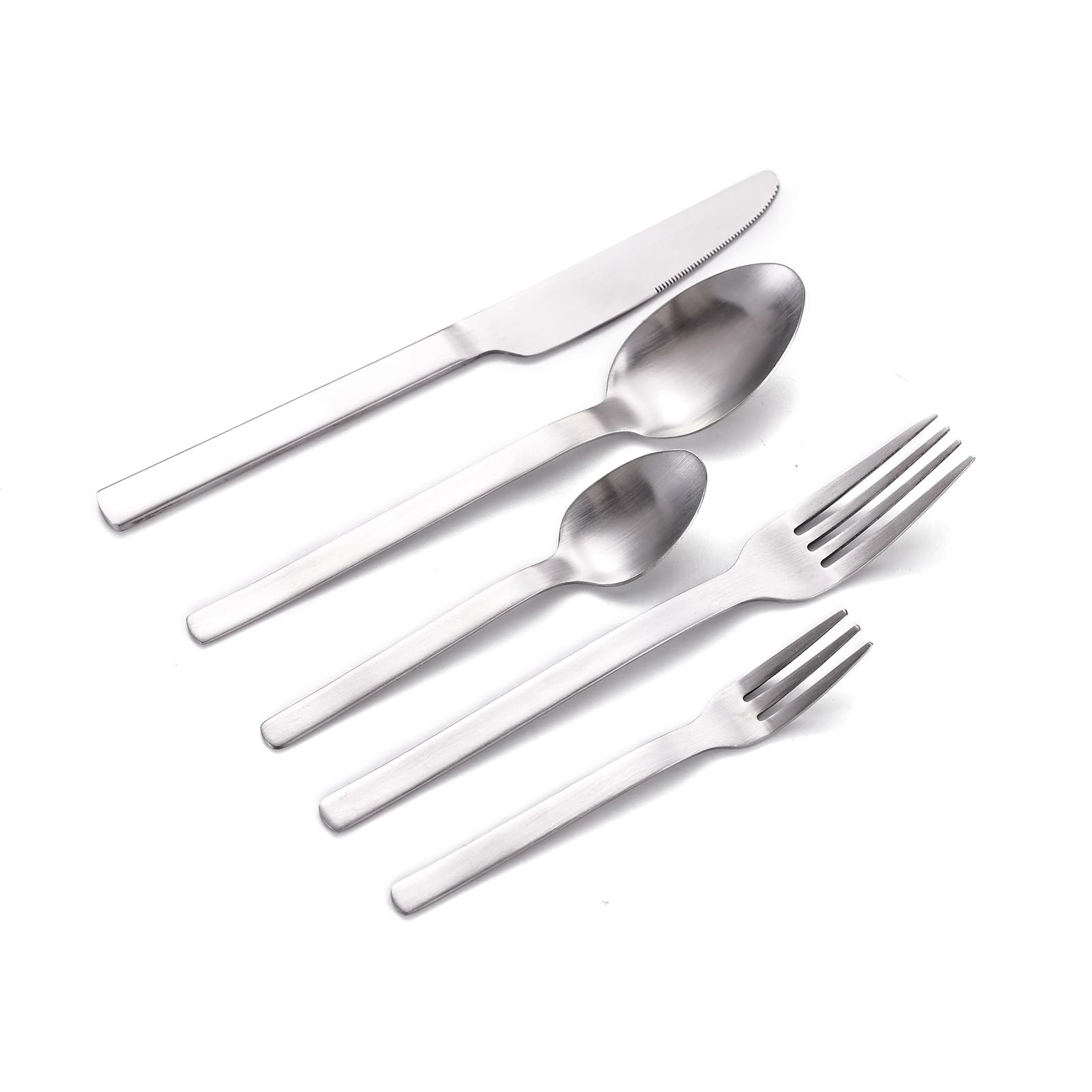 ECHTWERK set posate Angelini, 60 pezzi, posate per fino a 12 persone, acciaio inox 18/10, lucido a specchio, set da tavola, lavabile in lavastoviglie