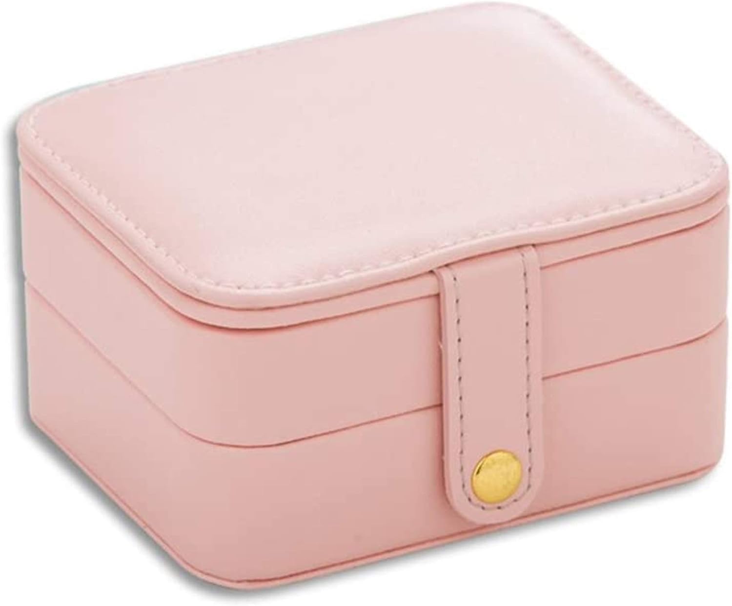 Jewelry Box Organizer Showcase Lock Locker Fashion Leather Jewelry Box Handmade Travel Storage Box Rack Fashion/Dark Blue