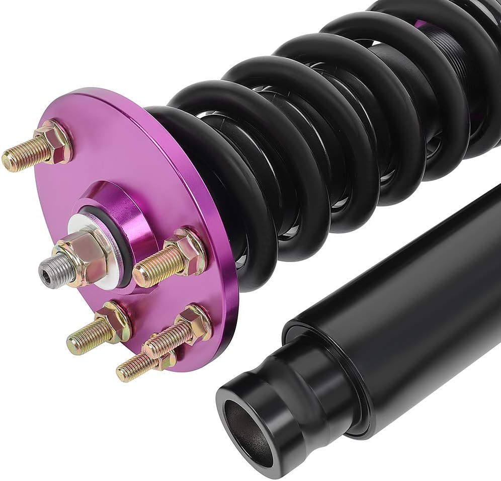 Coilover Struts Suspension Kit Coilover Shocks Full Set Adjustable Replacement AUTOMOTO Fit for 2004-2008 for Acura TSX /2003-2007 for Honda for Accord - Purple