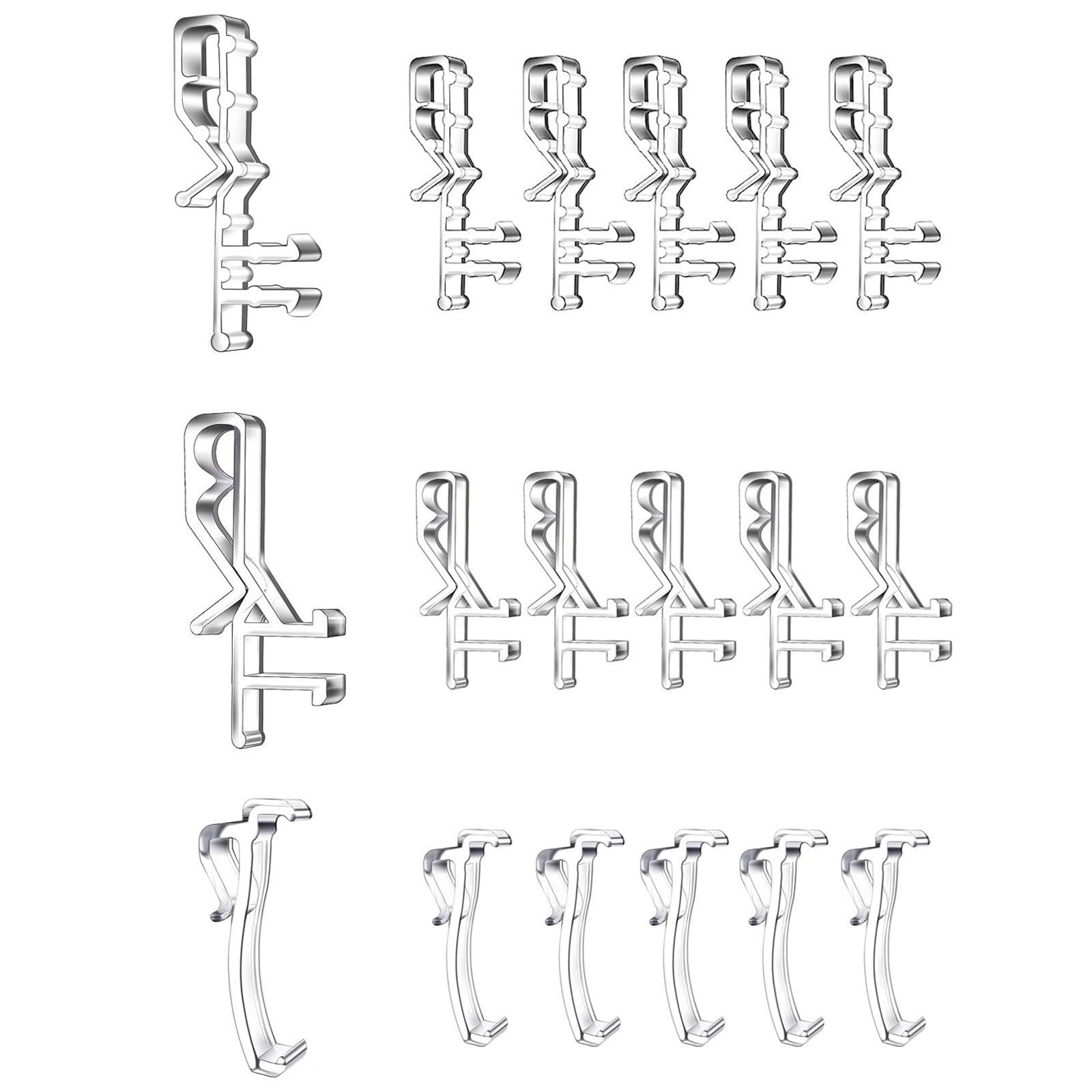 Nucelit 2 Inch Hidden Channel Valance Clips for Horizontal Wood Blinds Blinds Retainer Holder for the Valance Clips for Vertical