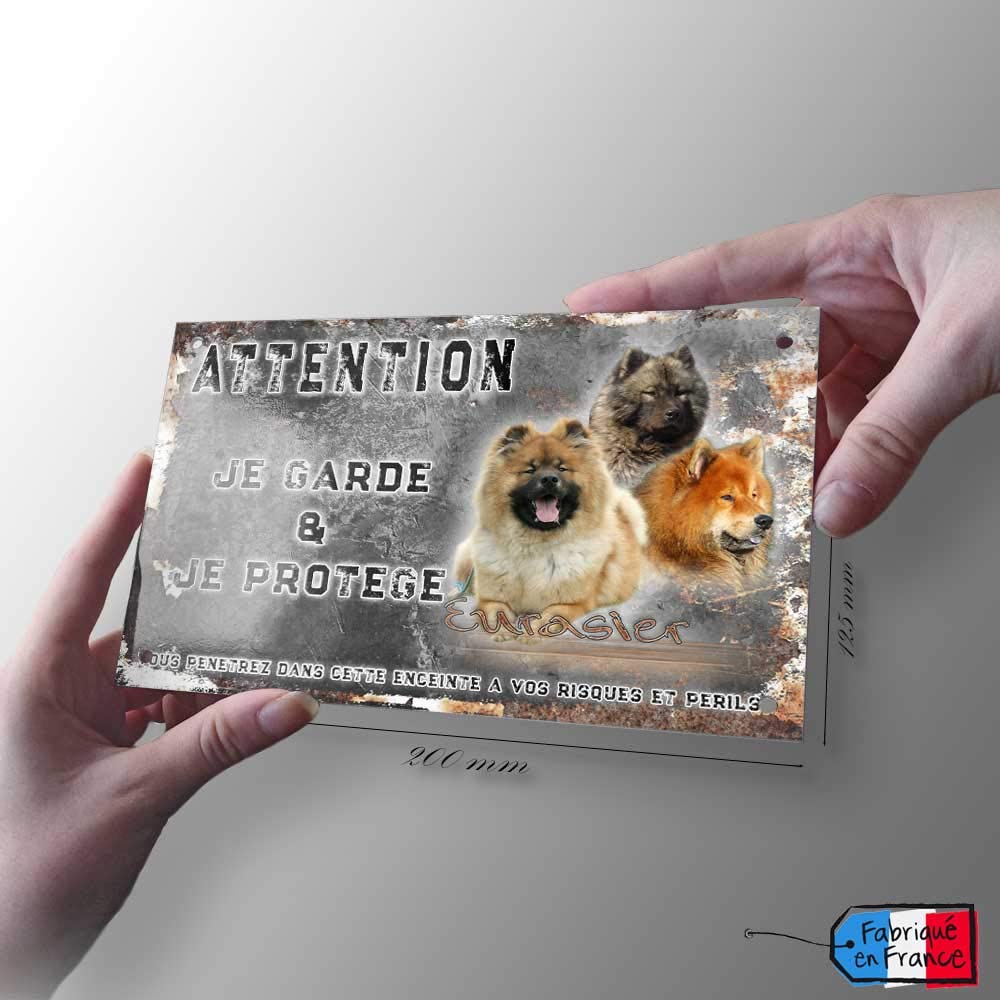 Attention Chien De Garde Personnalisée Berger Blanc Suisse Poil Court 30