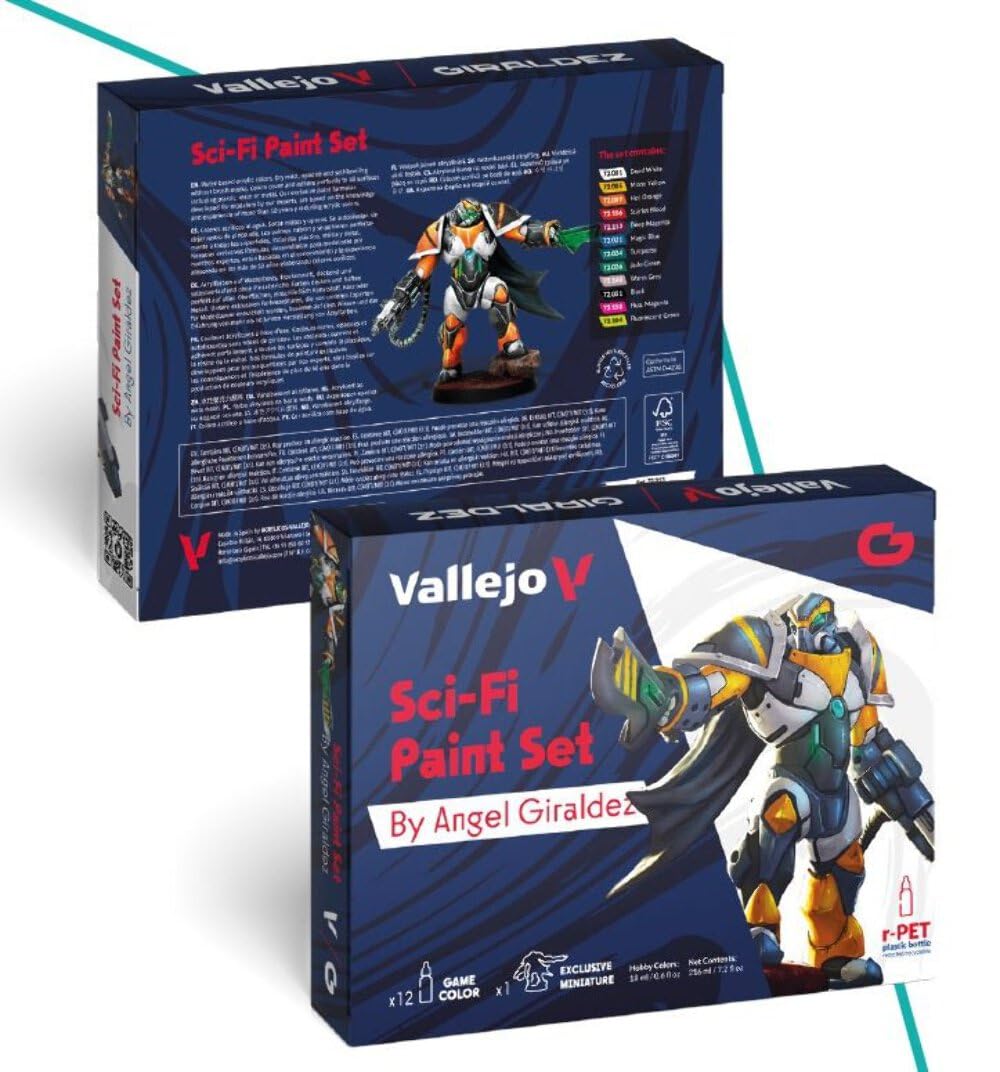AV Vallejo Game Color Set - Sci-Fi ((x12) & figure, Multicolor, 29.57 ml (Lot de 1) - Image 2